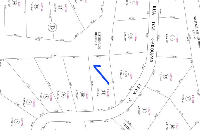 Terreno à Venda, 2.552 m² em Taipas De Pedras (Mailasqui) - São Roque