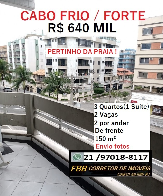 Imagem Apartamento com 3 Quartos à Venda, 150 m²em Centro - Cabo Frio