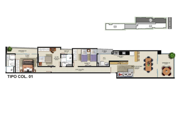 Imagem Apartamento com 3 Quartos à Venda, 235 m² em Praia do Morro - Guarapari Imagem Apartamento com 3 Quartos à Venda, 235 m² em Praia do Morro - Guarapari