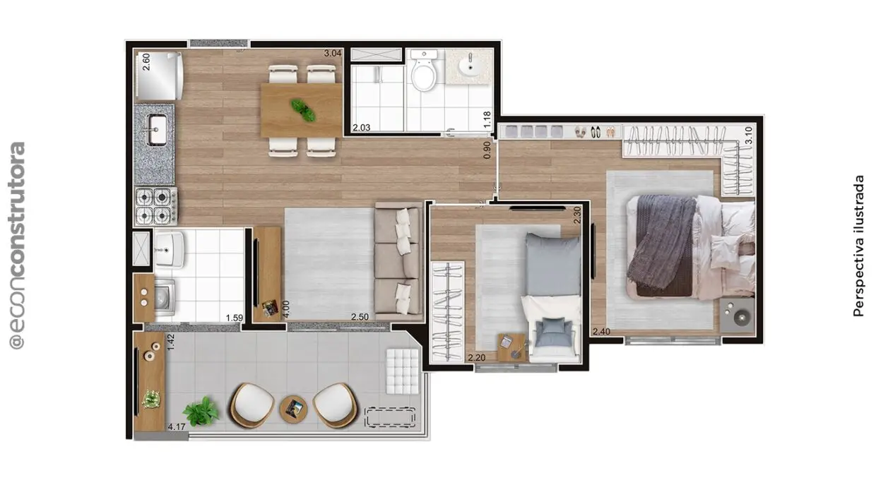 Imagem Apartamento com 2 Quartos à Venda, 44 m² em Vila Bertioga - São Paulo