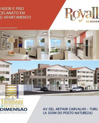 Imagem Apartamento com 2 Quartos à Venda, 55 m² em Turu - São Luís Imagem Apartamento com 2 Quartos à Venda, 55 m² em Turu - São Luís