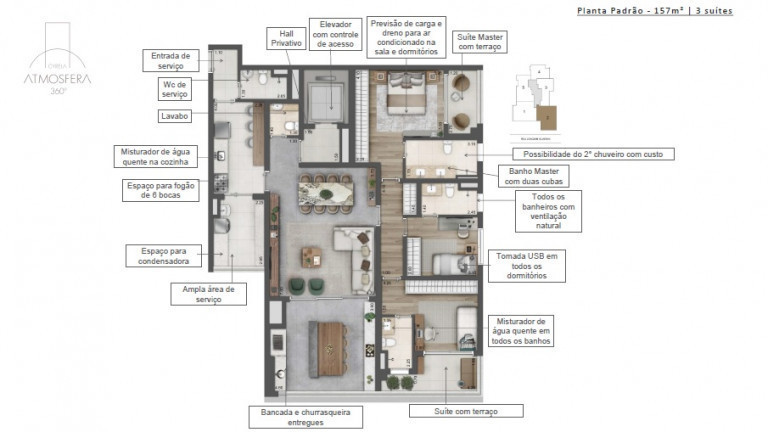 Imagem Apartamento com 3 Quartos à Venda, 136 m² em Jardim das Acácias - São Paulo Imagem Apartamento com 3 Quartos à Venda, 136 m² em Jardim das Acácias - São Paulo