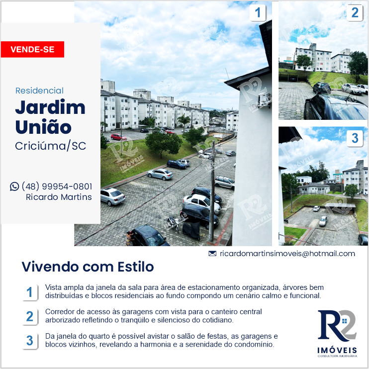 Imagem Apartamento com 2 Quartos à Venda, 46 m² em Mina União - Criciúma Imagem Apartamento com 2 Quartos à Venda, 46 m² em Mina União - Criciúma