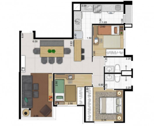 Imagem Apartamento com 3 Quartos à Venda, 76 m² em Saúde - São Paulo