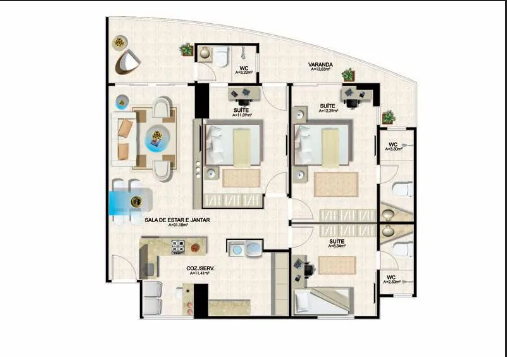 Imagem Apartamento com 3 Quartos à Venda, 94 m²em Aldeota - Fortaleza Imagem Apartamento com 3 Quartos à Venda, 94 m²em Aldeota - Fortaleza