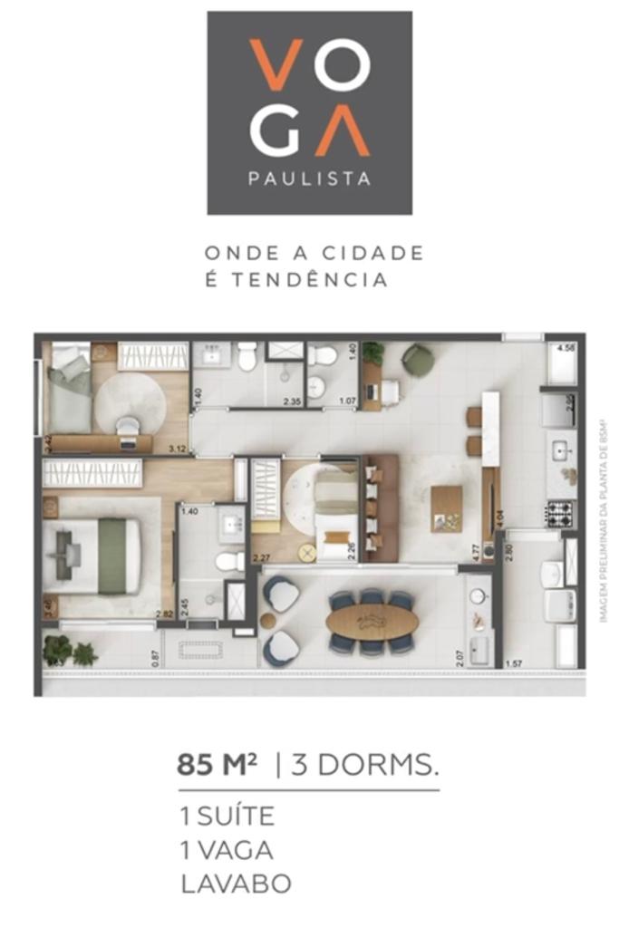 Imagem Apartamento com 3 Quartos à Venda, 85 m²em Bela Vista - São Paulo Imagem Apartamento com 3 Quartos à Venda, 85 m²em Bela Vista - São Paulo