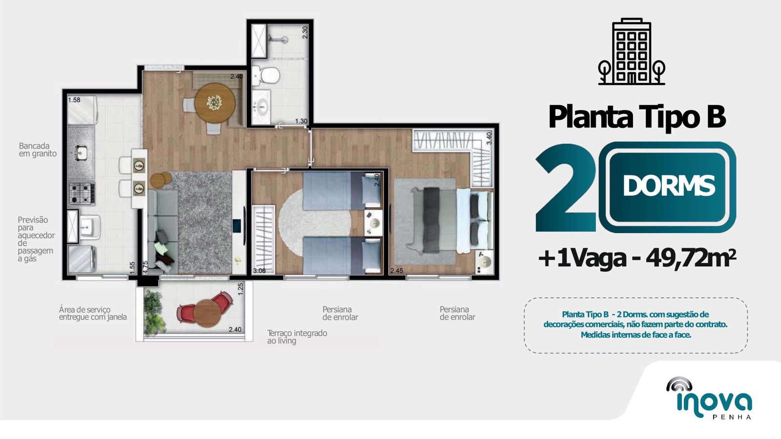 Imagem Apartamento com 2 Quartos à Venda, 48 m²em Penha de França - São Paulo
