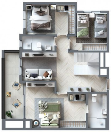 Imagem Apartamento com 2 Quartos à Venda, 56 m²em Juvevê - Curitiba