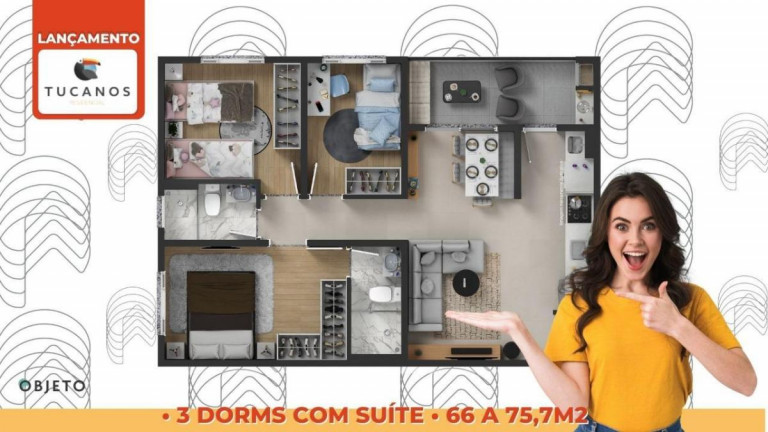 Imagem Apartamento com 3 Quartos à Venda, 75 m² em Lageado - Cotia Imagem Apartamento com 3 Quartos à Venda, 75 m² em Lageado - Cotia