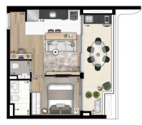Imagem Apartamento com 1 Quarto à Venda, 50 m² em Vila Pompéia - São Paulo