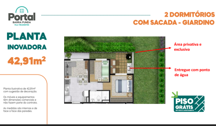 Apartamento com 2 Quartos à Venda, 35 m² em Bom Retiro - São Paulo