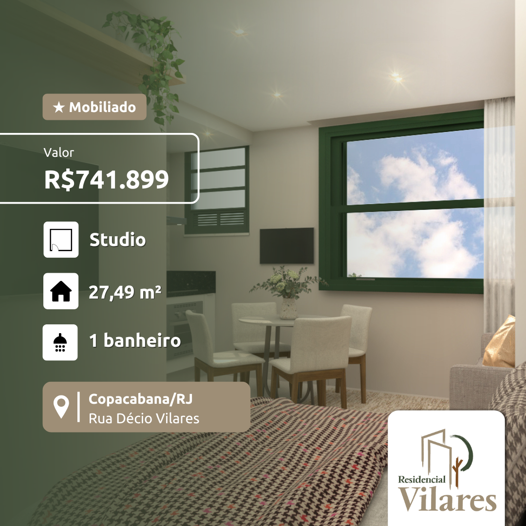 Imagem Apartamento com 1 Quarto à Venda, 33 m²em Copacabana - Rio de Janeiro Imagem Apartamento com 1 Quarto à Venda, 33 m²em Copacabana - Rio de Janeiro