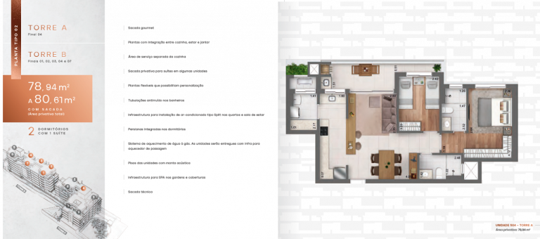 Imagem Apartamento com 2 Quartos à Venda, em Juvevê - Curitiba Imagem Apartamento com 2 Quartos à Venda, em Juvevê - Curitiba