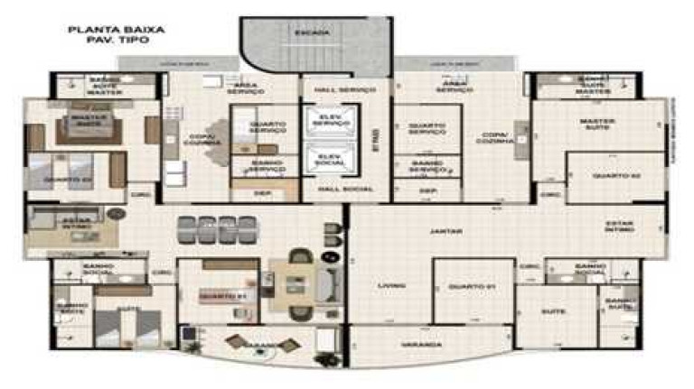 Foto do imóvel Apartamento com 4 Quartos à Venda, 140 m² em Apiucos - Recife