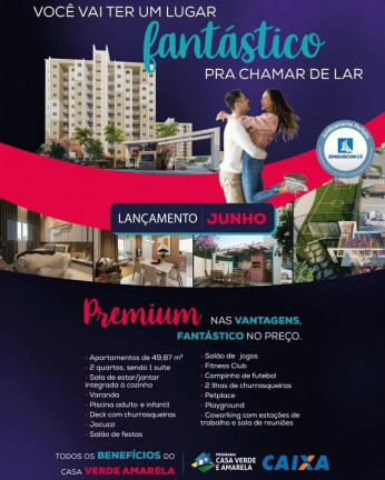 Imagem Apartamento com 2 Quartos à Venda, 46 m² em Maraponga - Fortaleza