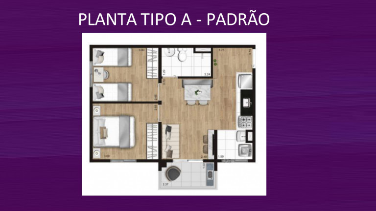 Imagem Apartamento com 2 Quartos à Venda, 43 m²em Taboão - São Bernardo do Campo