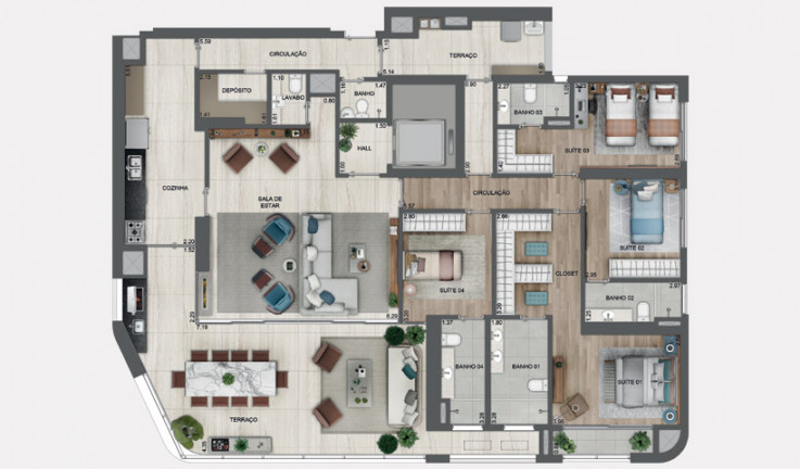 Imagem Apartamento com 4 Quartos à Venda, 227 m² em Chácara Santo Antônio (zona Sul) - São Paulo