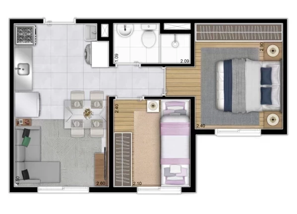Imagem Apartamento com 2 Quartos à Venda,  em Colônia (Zona Leste) - São Paulo