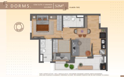 Imagem Apartamento com 2 Quartos à Venda, 45 m² em Vila Gumercindo - São Paulo