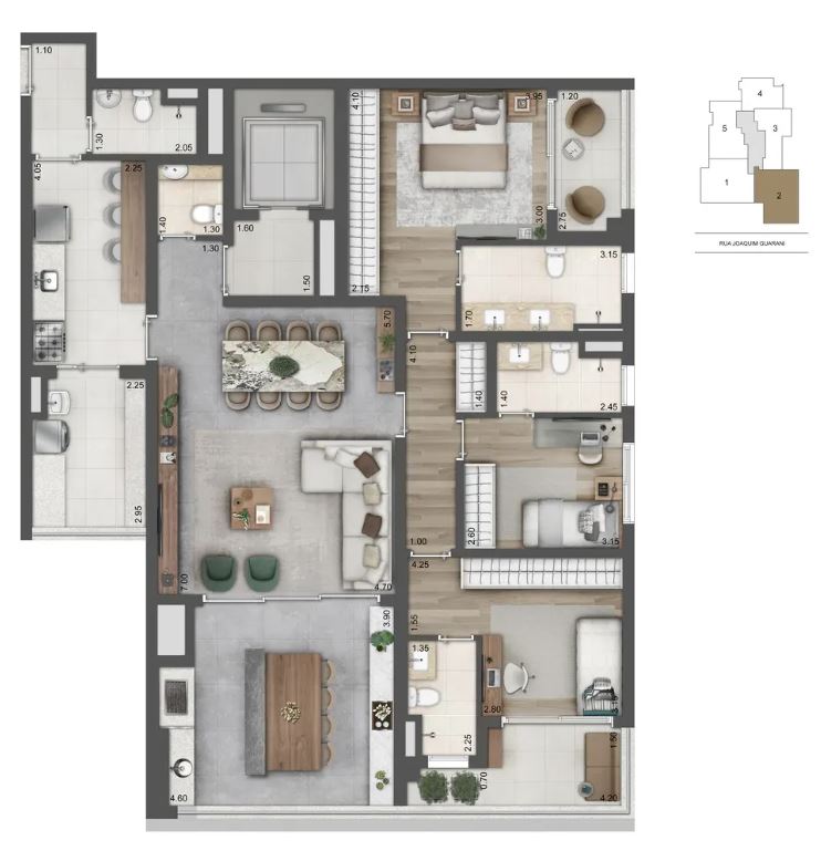 Imagem Apartamento com 3 Quartos à Venda, 157 m² em Jardim das Acácias - São Paulo Imagem Apartamento com 3 Quartos à Venda, 157 m² em Jardim das Acácias - São Paulo