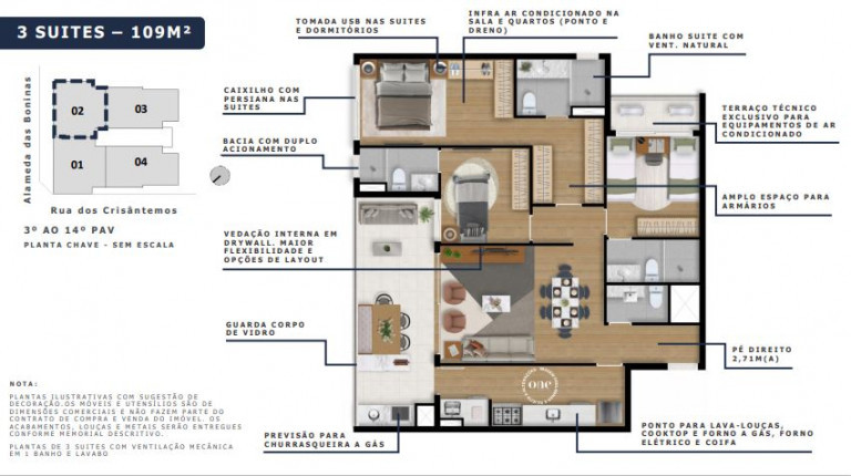 Imagem Apartamento com 3 Quartos à Venda,  em Mirandópolis - São Paulo