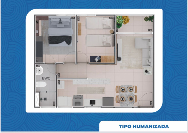 Imagem Apartamento com 2 Quartos à Venda, 46 m² em Nossa Senhora da Conceição - Paulista