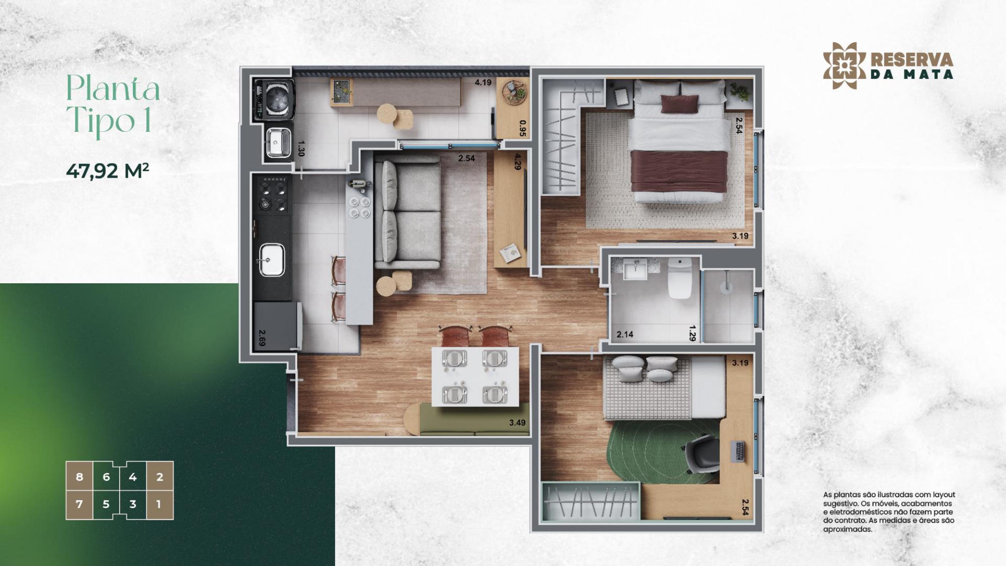 Imagem Apartamento com 2 Quartos à Venda, 48 m²em Real Sul - Ribeirão Preto