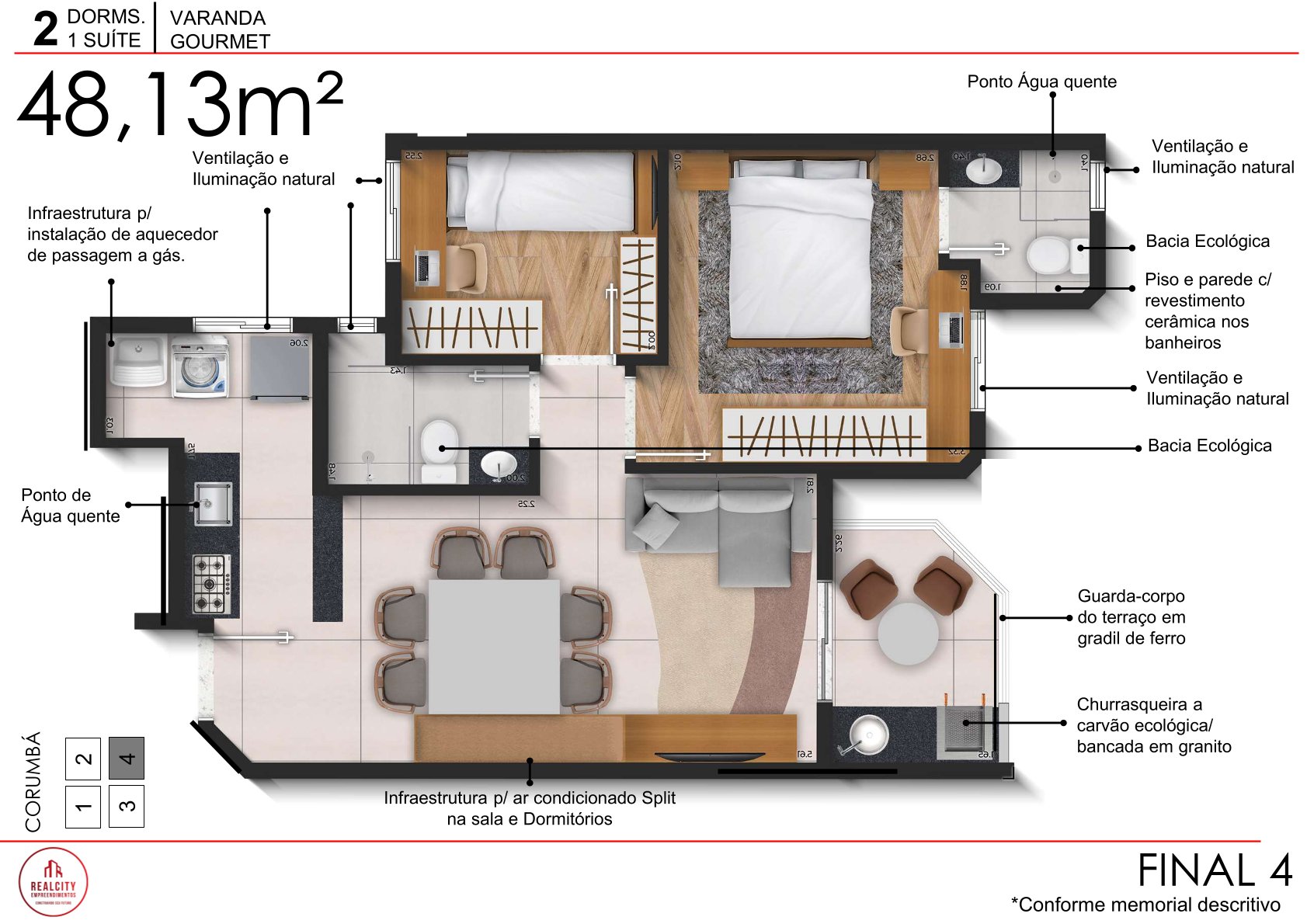 Imagem Apartamento com 2 Quartos à Venda, 48 m² em Vila Alice - Santo André Imagem Apartamento com 2 Quartos à Venda, 48 m² em Vila Alice - Santo André