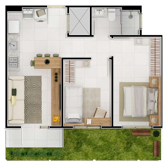 Imagem Apartamento com 2 Quartos à Venda, 49 m² em Praia De Fora - Palhoça Imagem Apartamento com 2 Quartos à Venda, 49 m² em Praia De Fora - Palhoça