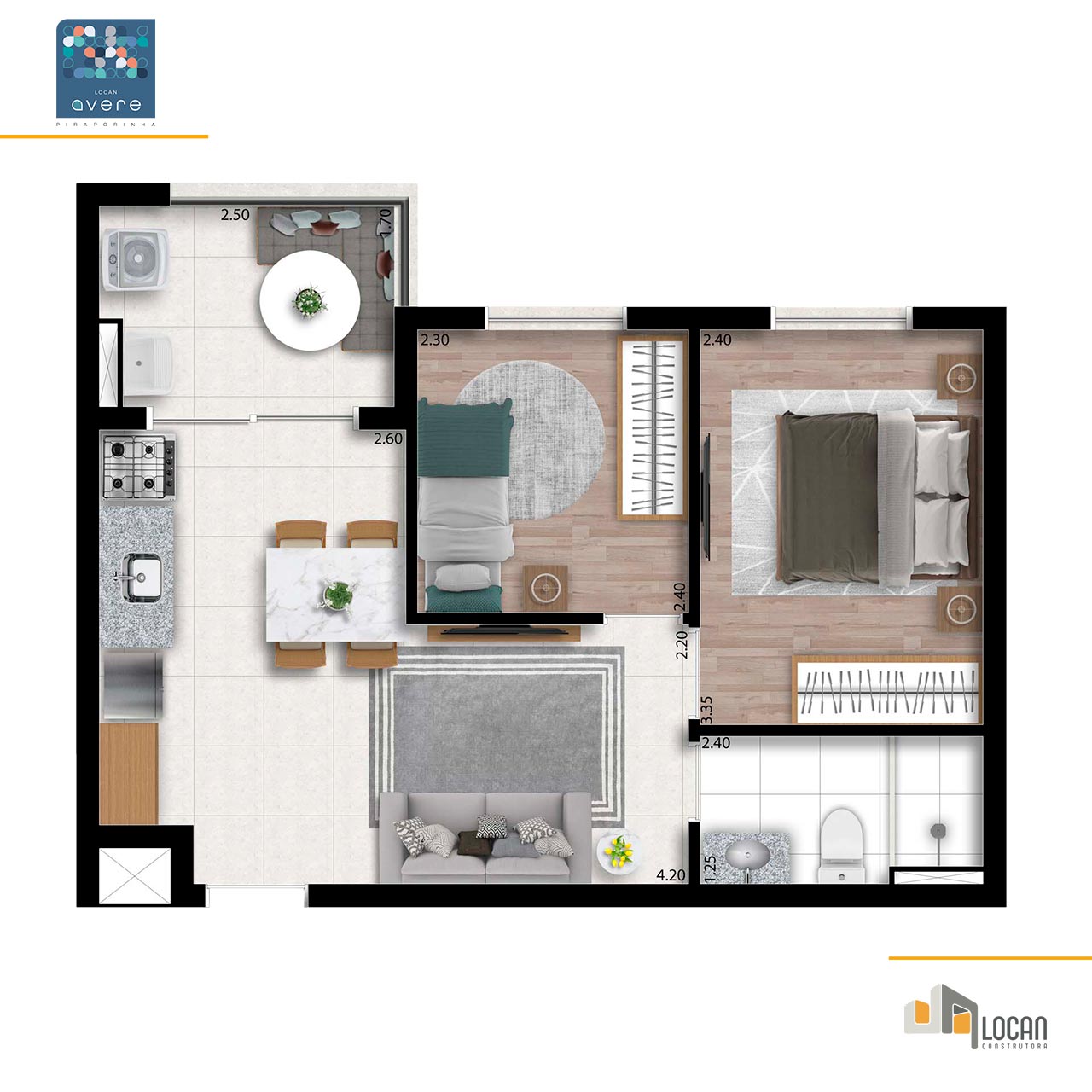 Imagem Apartamento com 2 Quartos à Venda, 43 m² em Piraporinha - Diadema