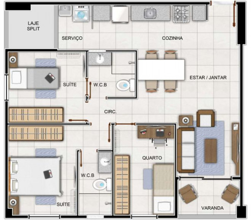 Imagem Apartamento com 3 Quartos à Venda, 75 m²em Jatiúca - Maceió