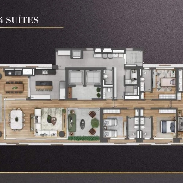 Imagem Apartamento com 4 Quartos à Venda, 355 m² em Itaim Bibi - São Paulo Imagem Apartamento com 4 Quartos à Venda, 355 m² em Itaim Bibi - São Paulo