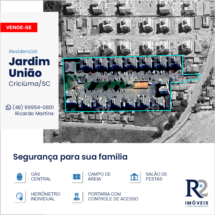 Imagem Apartamento com 2 Quartos à Venda, 46 m² em Mina União - Criciúma Imagem Apartamento com 2 Quartos à Venda, 46 m² em Mina União - Criciúma