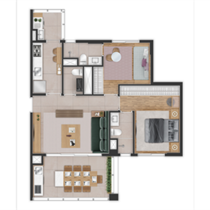 Imagem Apartamento com 1 Quarto à Venda, 38 m² em Brooklin Paulista - São Paulo