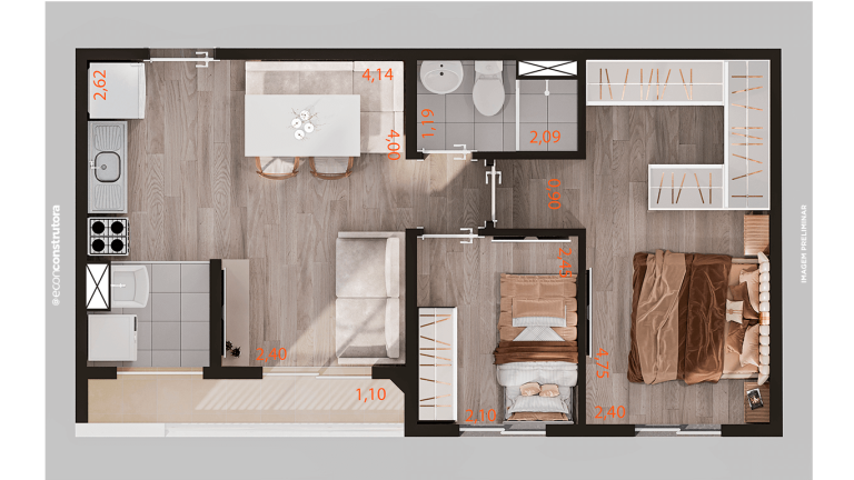 Imagem Apartamento com 2 Quartos à Venda, 38 m²em Jardim das Graças - São Paulo