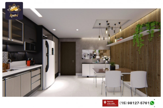 Imagem Apartamento com 2 Quartos à Venda, 59 m² em Wanel Ville - Sorocaba