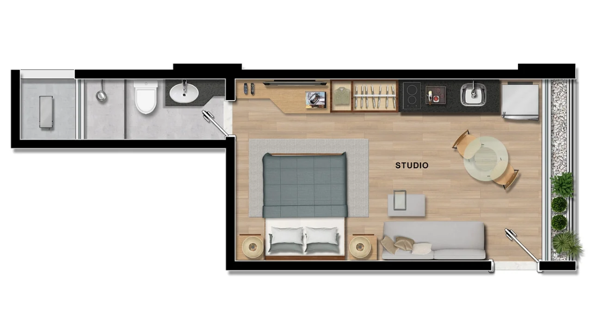 Imagem Studio com 1 Quarto à Venda, 23 m²em Barra - Salvador Imagem Studio com 1 Quarto à Venda, 23 m²em Barra - Salvador
