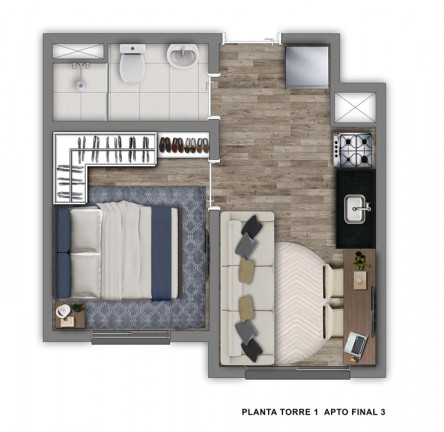 Imagem Apartamento com 2 Quartos à Venda, 38 m²em Jardim Prudência - São Paulo