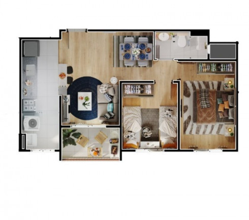 Imagem Apartamento com 2 Quartos à Venda, 50 m²em Jardim Record - Taboão da Serra Imagem Apartamento com 2 Quartos à Venda, 50 m²em Jardim Record - Taboão da Serra