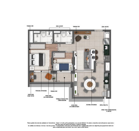 Imagem Apartamento com 2 Quartos à Venda, 69 m² em Vila Sofia - São Paulo