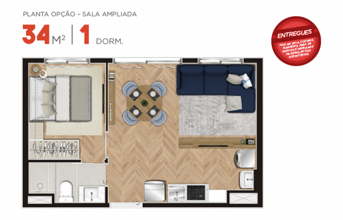 Imagem Apartamento com 2 Quartos à Venda, 34 m² em Tatuapé - São Paulo Imagem Apartamento com 2 Quartos à Venda, 34 m² em Tatuapé - São Paulo
