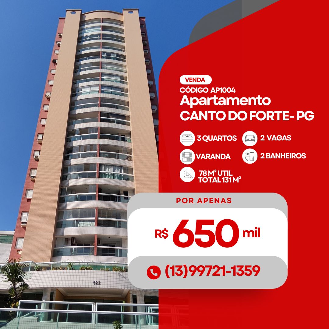 Imagem Apartamento com 3 Quartos à Venda, 131 m²em Canto do Forte - Praia Grande Imagem Apartamento com 3 Quartos à Venda, 131 m²em Canto do Forte - Praia Grande