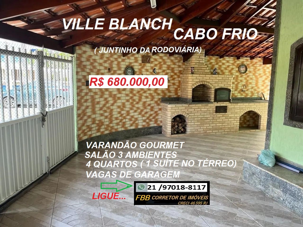 Casa com 4 Quartos à Venda, 150 m² em Vila Blanche - Cabo Frio