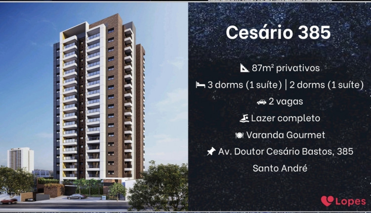Imagem Apartamento com 3 Quartos à Venda, 87 m² em Vila Bastos - Santo André Imagem Apartamento com 3 Quartos à Venda, 87 m² em Vila Bastos - Santo André