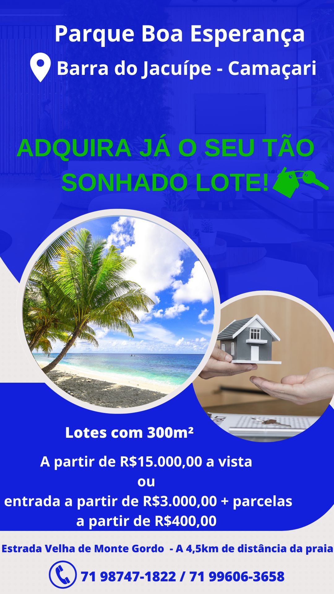 Imagem Terreno à Venda, 300 m²em Barra do Jacuípe - Camaçari Imagem Terreno à Venda, 300 m²em Barra do Jacuípe - Camaçari