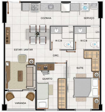 Imagem Apartamento com 3 Quartos à Venda, 75 m²em Jatiúca - Maceió