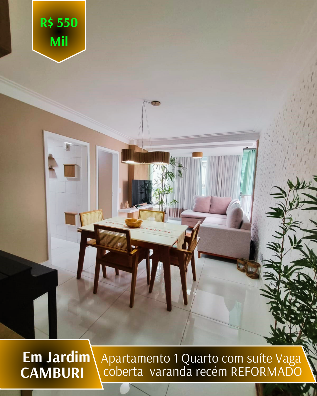 Apartamento com 1 Quarto à Venda, 55 m²em Jardim Camburi - Vitória