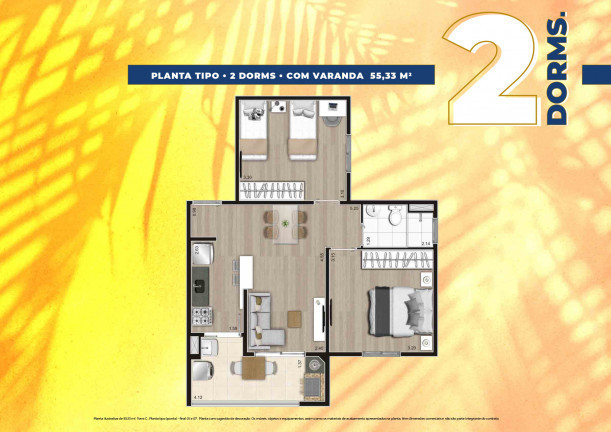Imagem Apartamento com 1 Quarto à Venda, 47 m² em Vera Cruz - Mongaguá