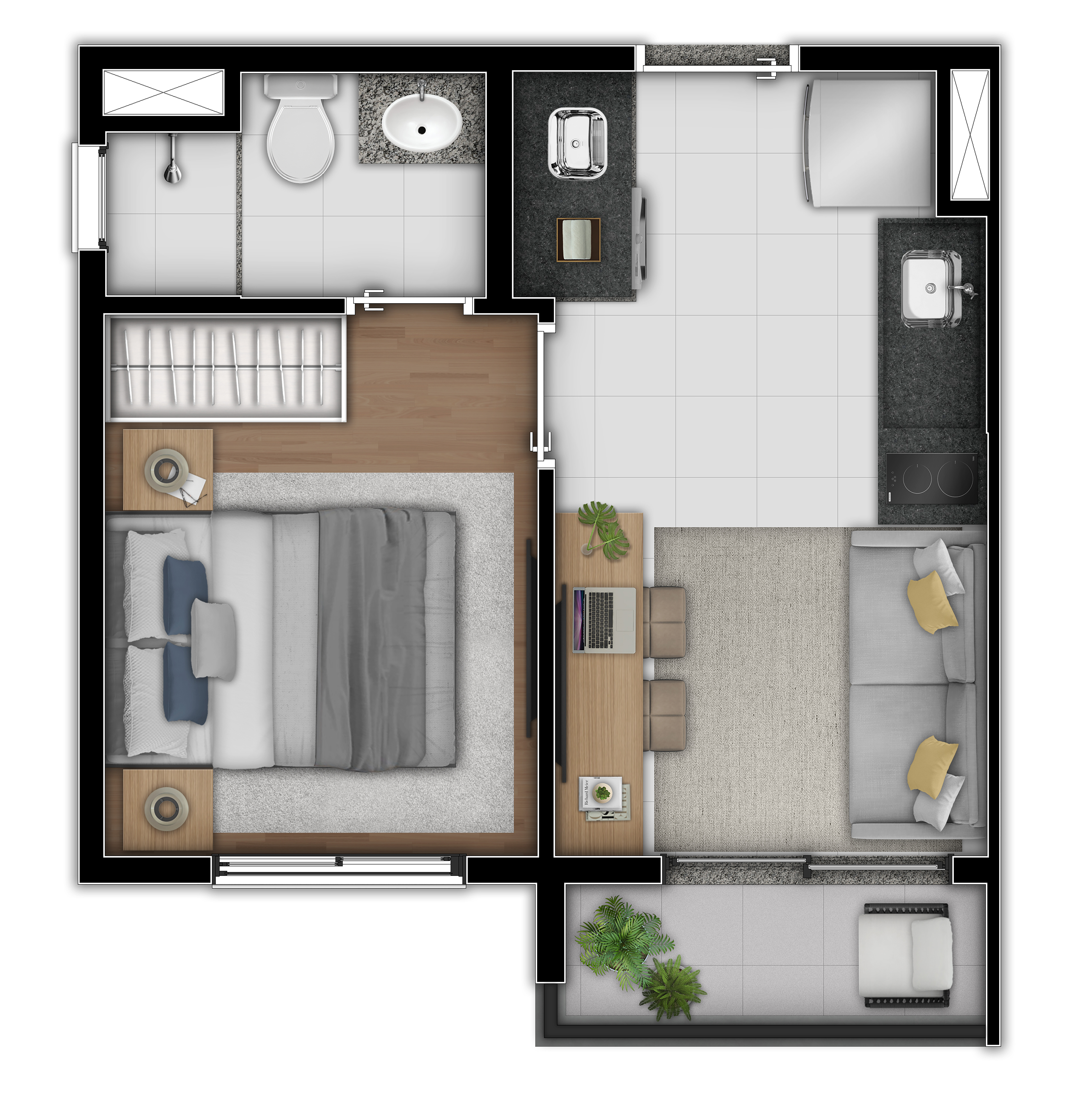 Imagem Apartamento com 2 Quartos à Venda, 36 m²em Vila Olímpia - São Paulo