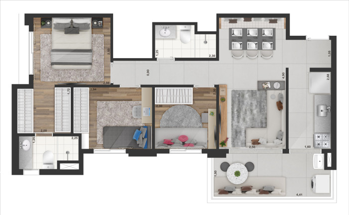 Imagem Apartamento com 2 Quartos à Venda, 52 m² em Indianópolis - São Paulo